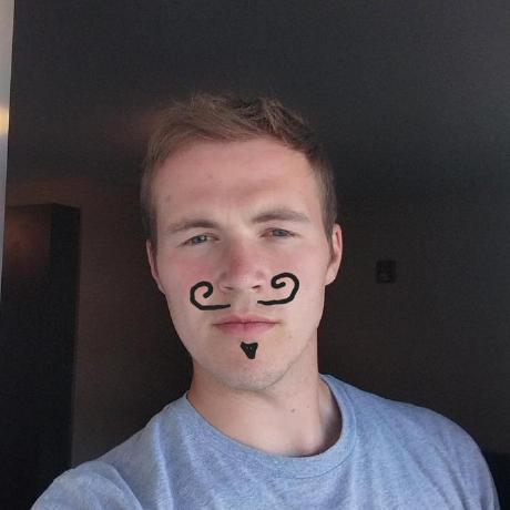 Image of me with a funny mustache